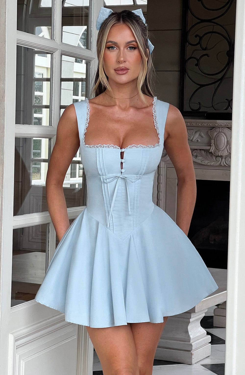 Vestido Mini Antonella - Azul