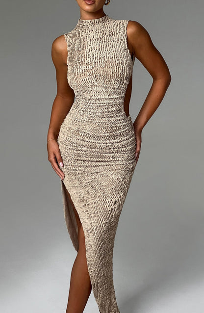Vestido Midi Afrodita - Beige