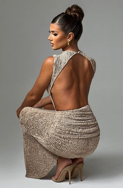 Vestido Midi Afrodita - Beige