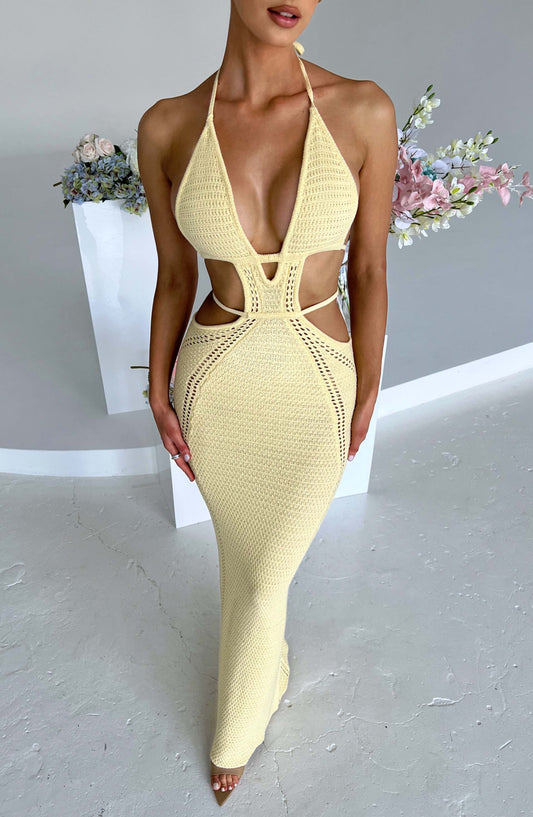 Vestido Maxi Arabella - Limón