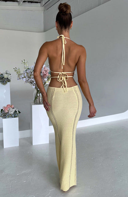 Vestido Maxi Arabella - Limón