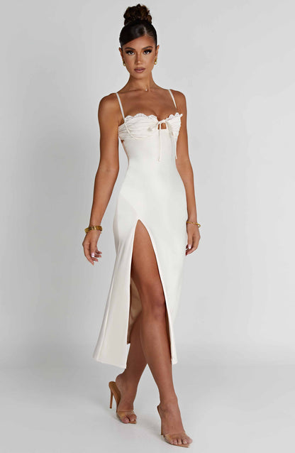 Vestido Midi Ardelle - Marfil