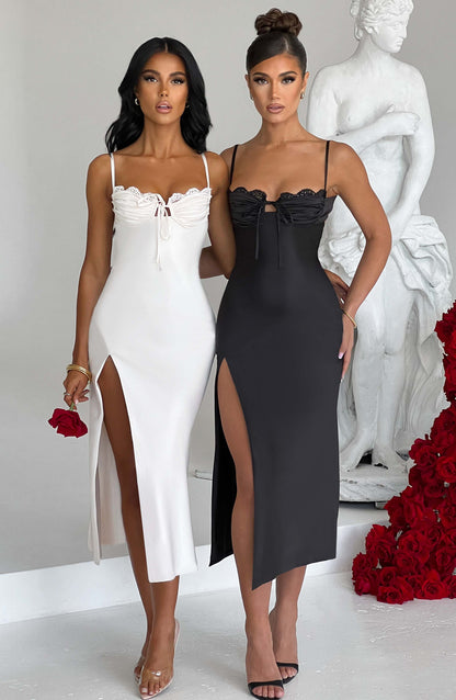 Vestido Midi Ardelle - Marfil