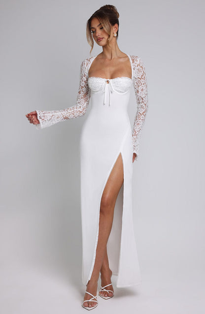 Vestido Maxi Aria - Marfil