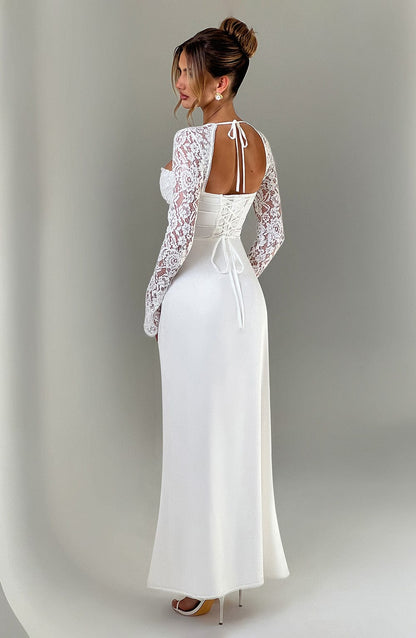 Vestido Maxi Aria - Marfil