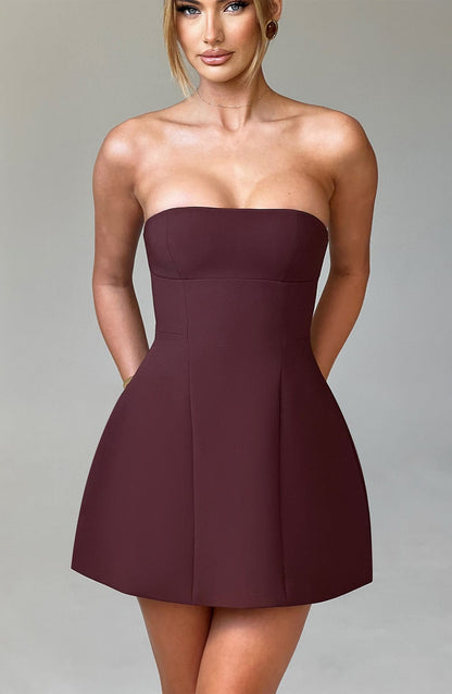 Vestido Mini Asha - Marrón