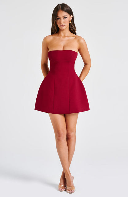 Vestido Mini Asha - Vino