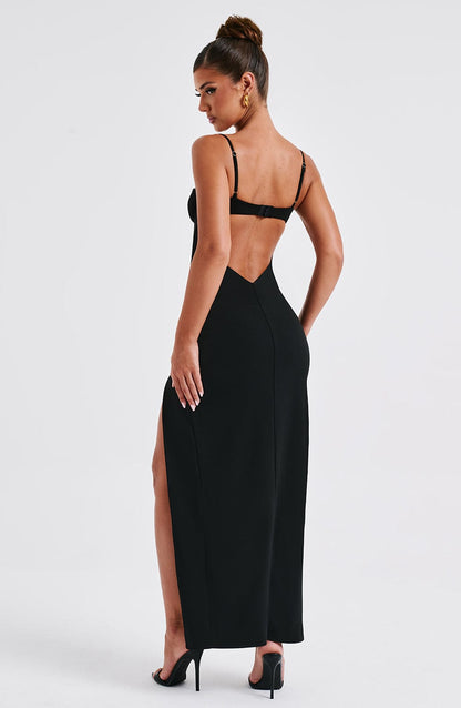 Vestido Maxi Asteria - Negro