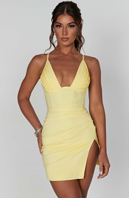 Vestido Mini Aura - Limón