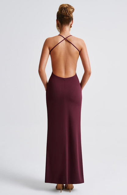 Vestido Maxi Beatrix - Laca de Cereza