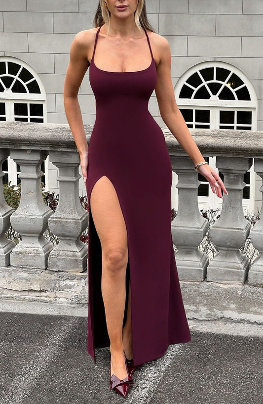 Vestido Maxi Beatrix - Laca de Cereza