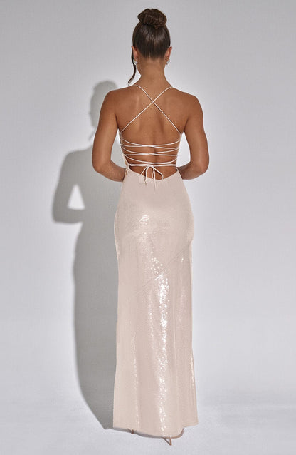 Vestido Maxi Bells - Nude