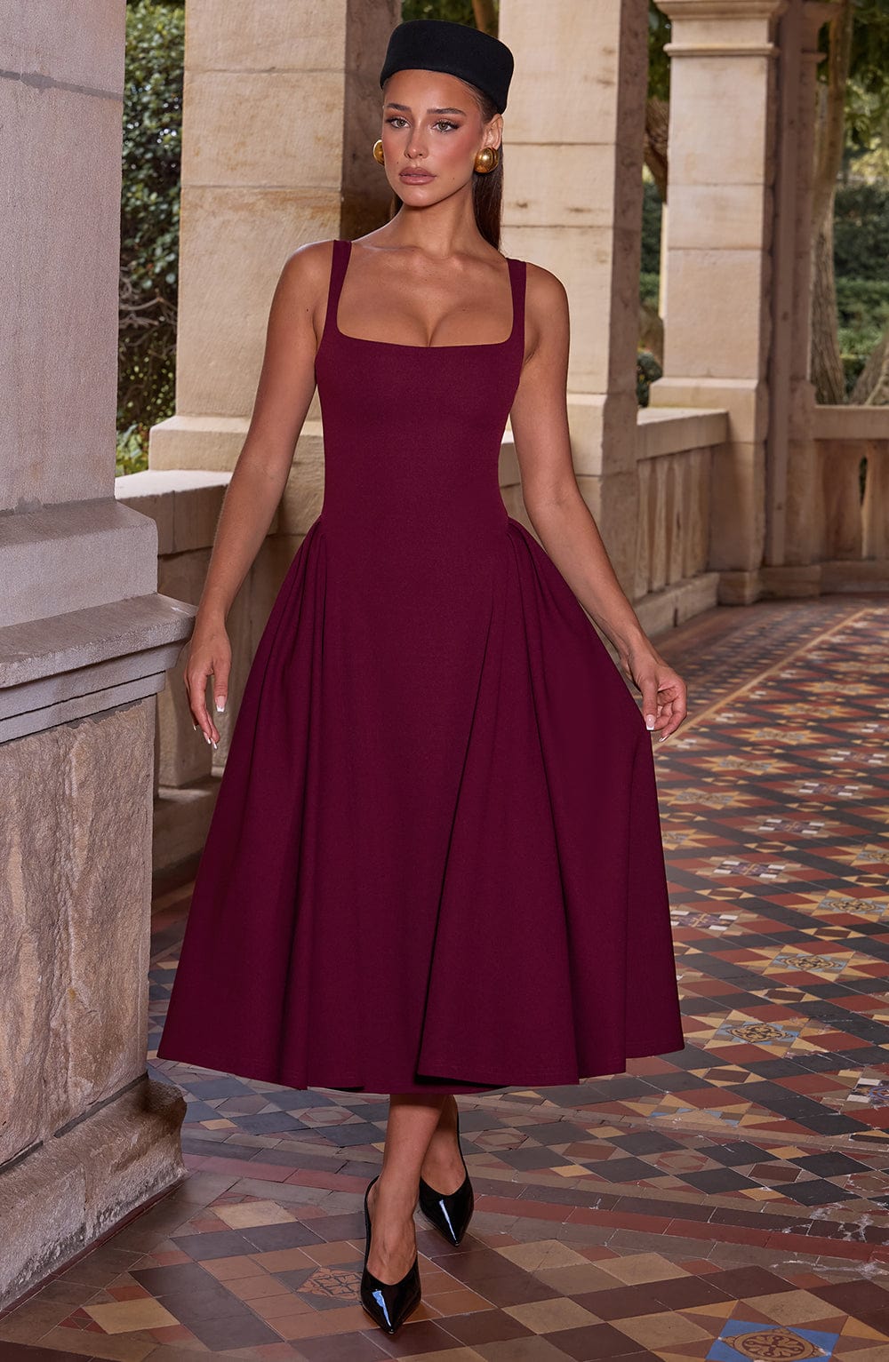 Vestido Midi Betty - Laca de Cereza