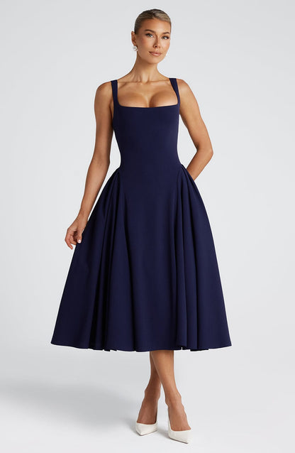 Vestido Midi Betty - Marino