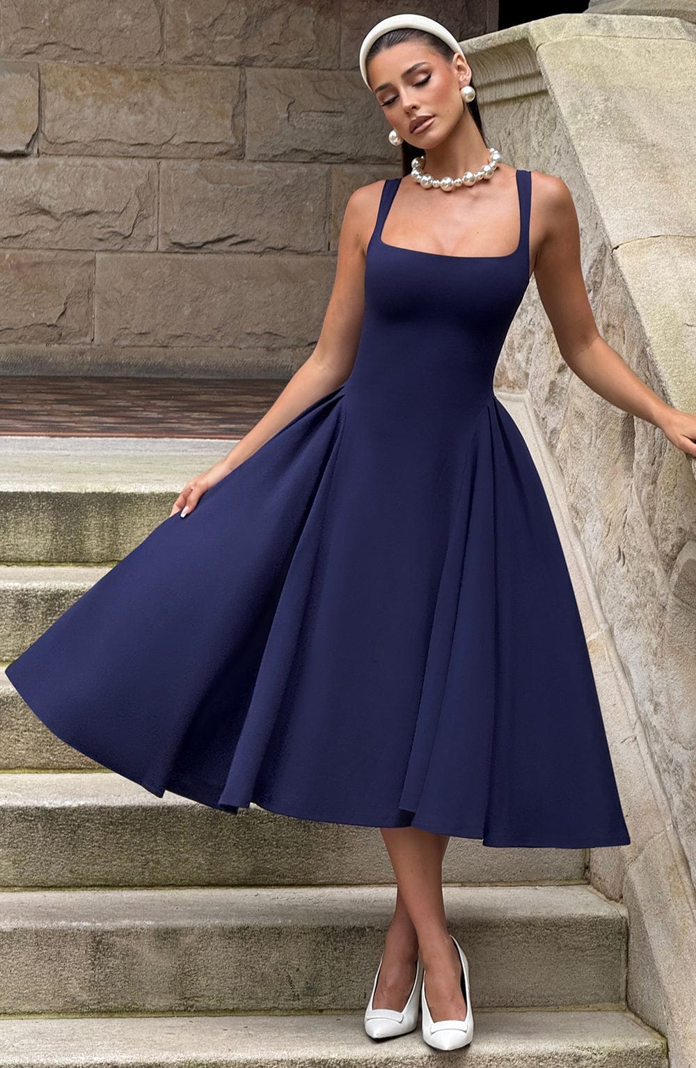 Vestido Midi Betty - Marino