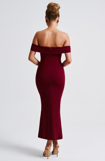 Vestido Midi Bex - Burdeos
