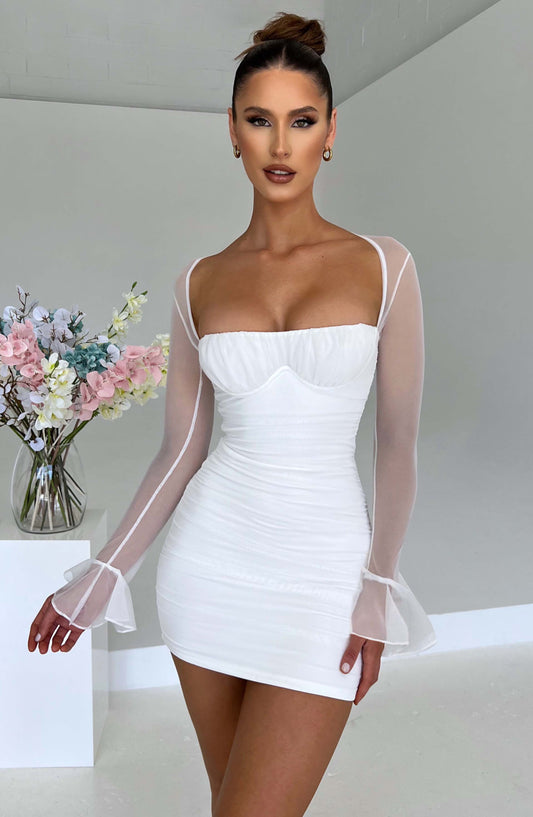 Vestido Mini Brea - Blanco