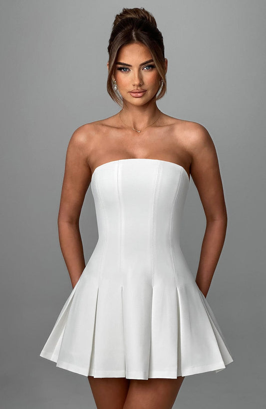 Vestido Mini Bryony - Marfil