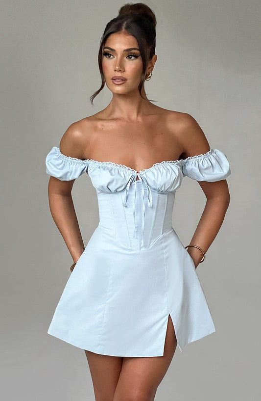 Vestido Mini Caitlyn - Azul