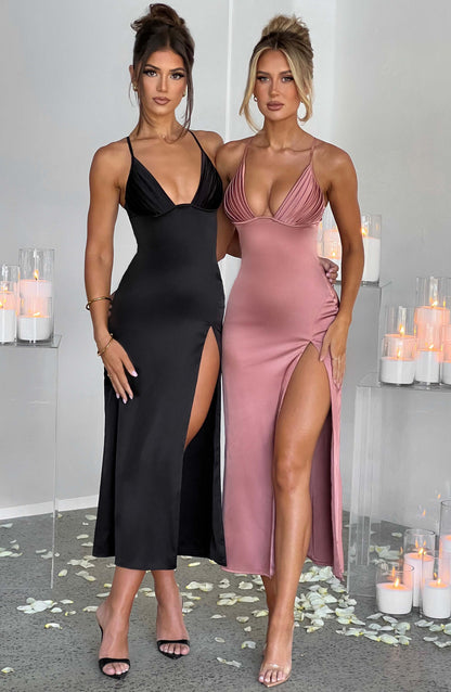 Vestido Midi Cece - Rosa Claro