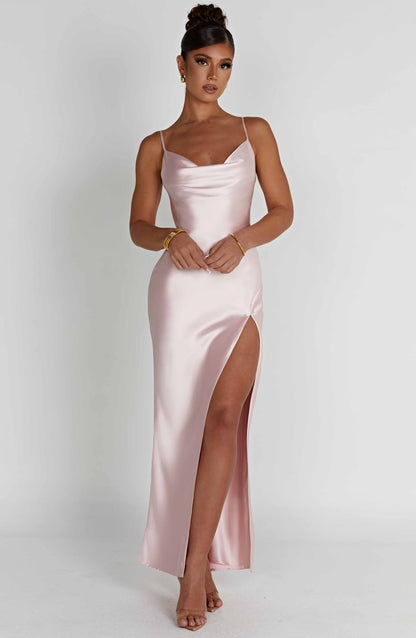 Vestido Maxi Celestina - Rosa Claro
