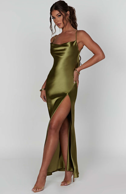 Vestido Maxi Celestina - Caqui