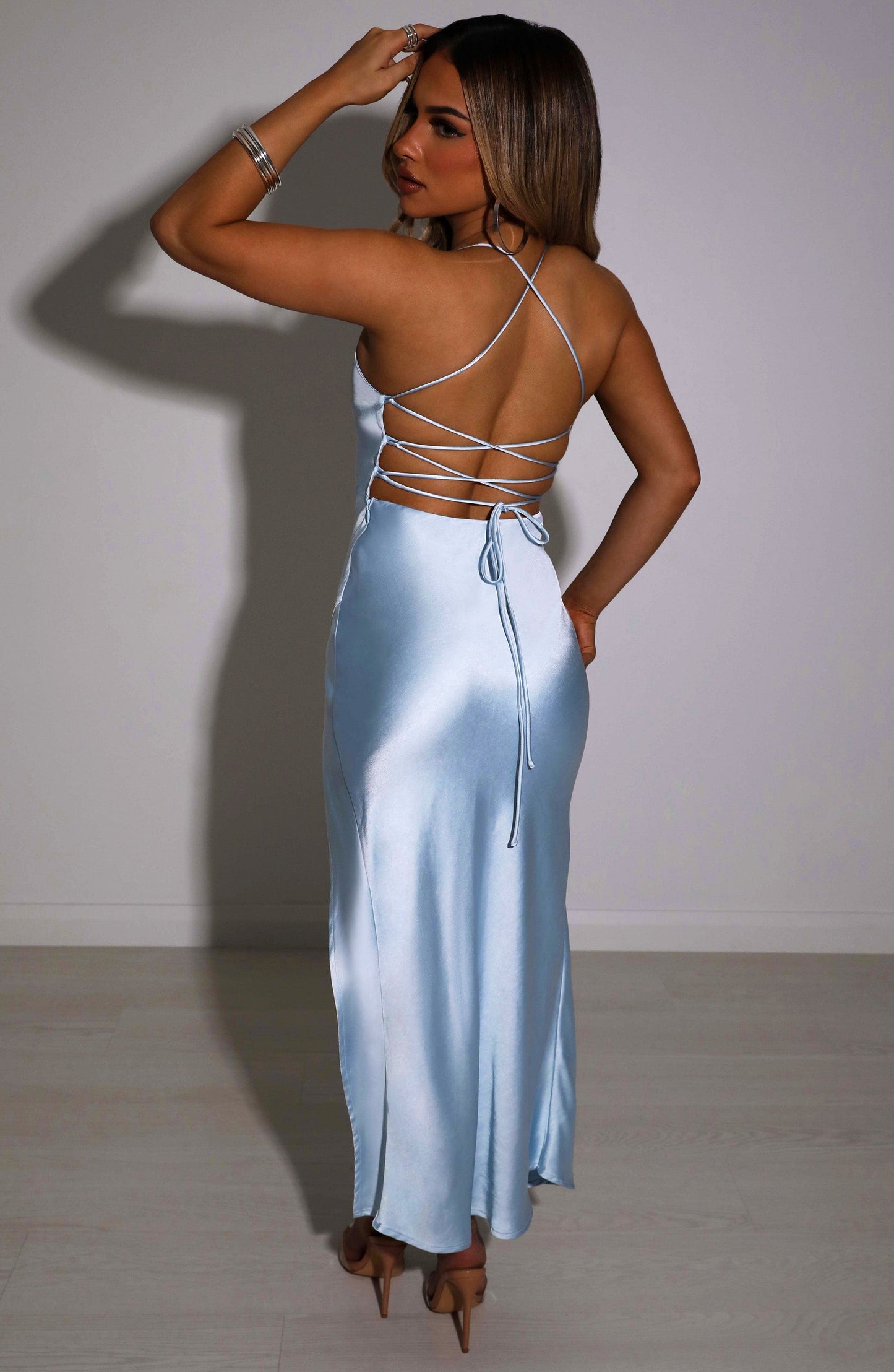 Vestido Midi Cia - Azul Bebé