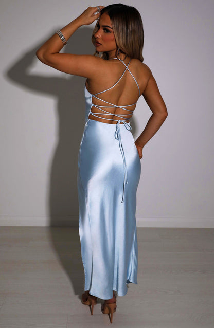 Vestido Midi Cia - Azul Bebé