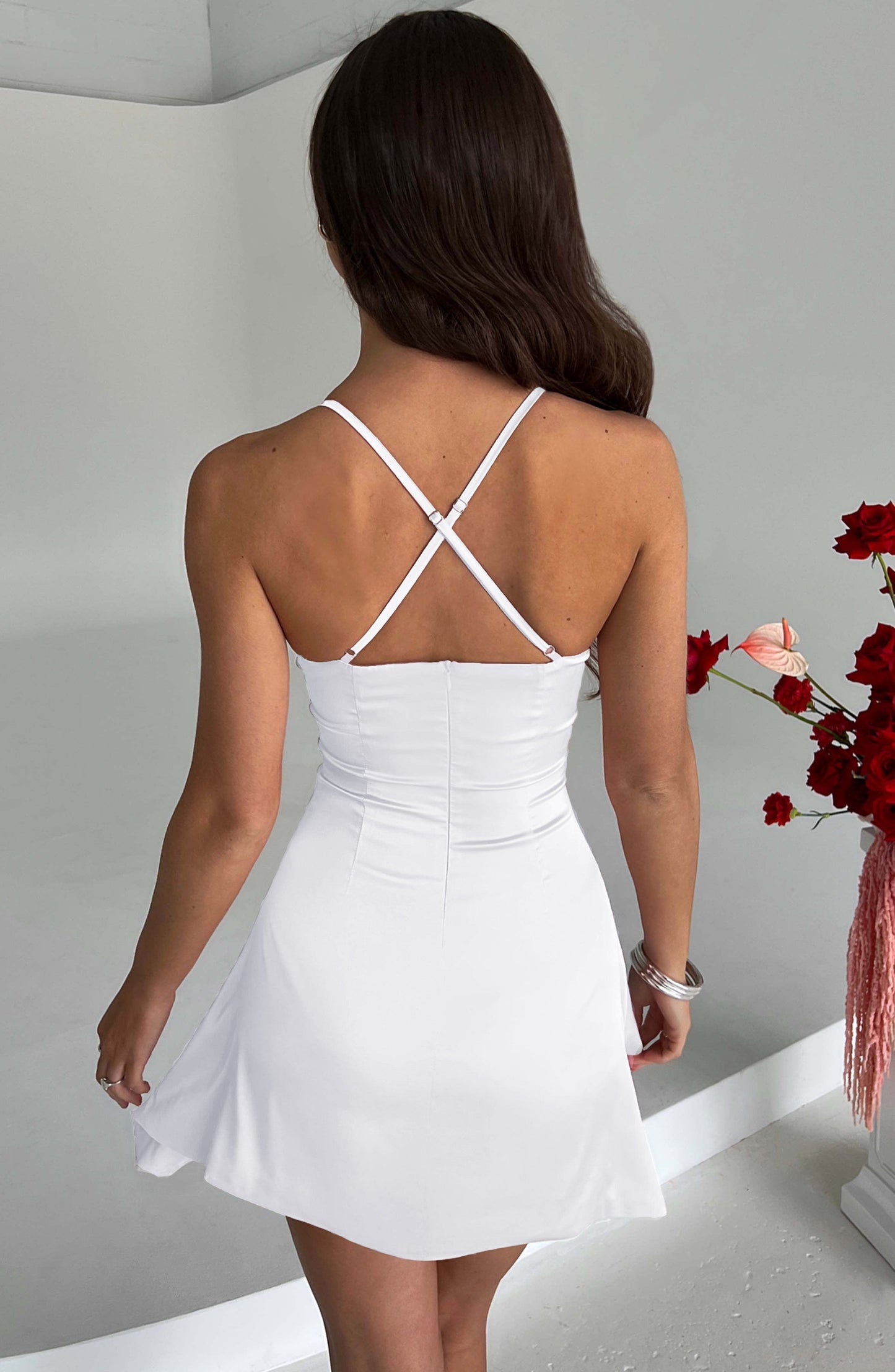 Vestido Mini Clarise - Marfil