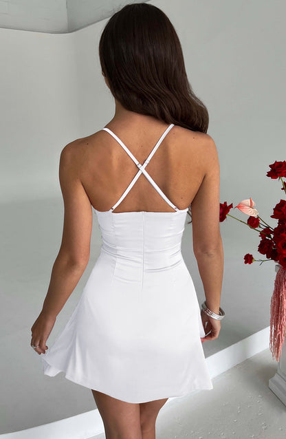 Vestido Mini Clarise - Marfil