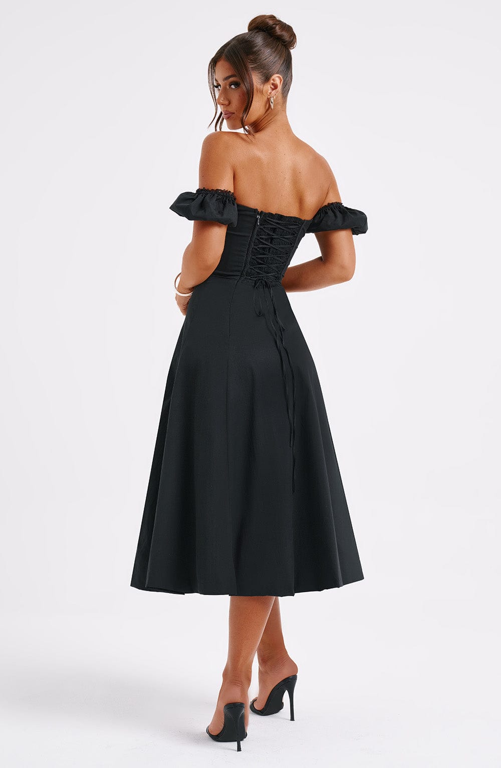 Vestido Midi Courtney - Negro