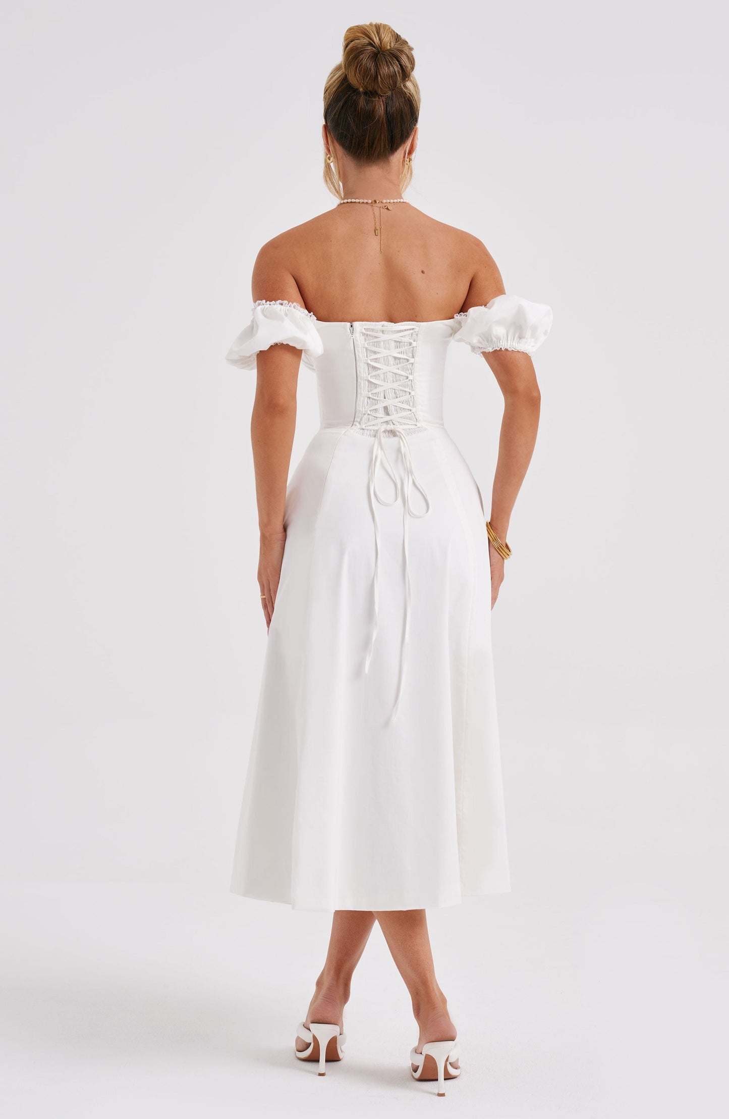 Vestido Midi Courtney - Marfil