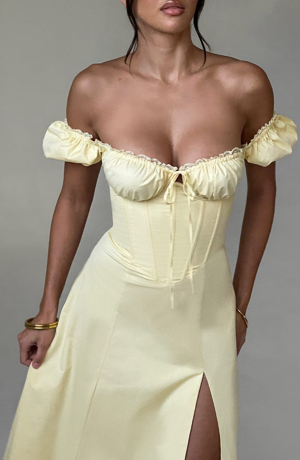 Vestido Midi Courtney - Limón