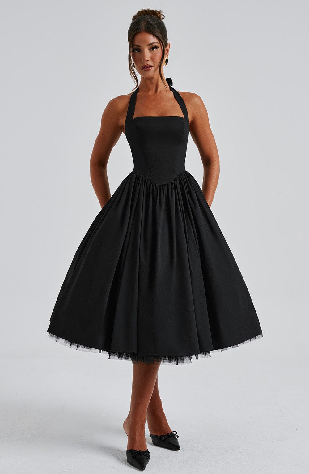 Vestido Midi Cressida - Negro