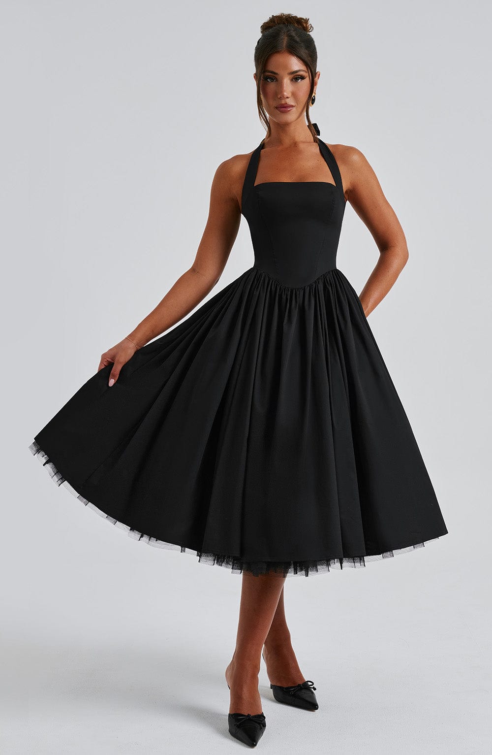 Vestido Midi Cressida - Negro