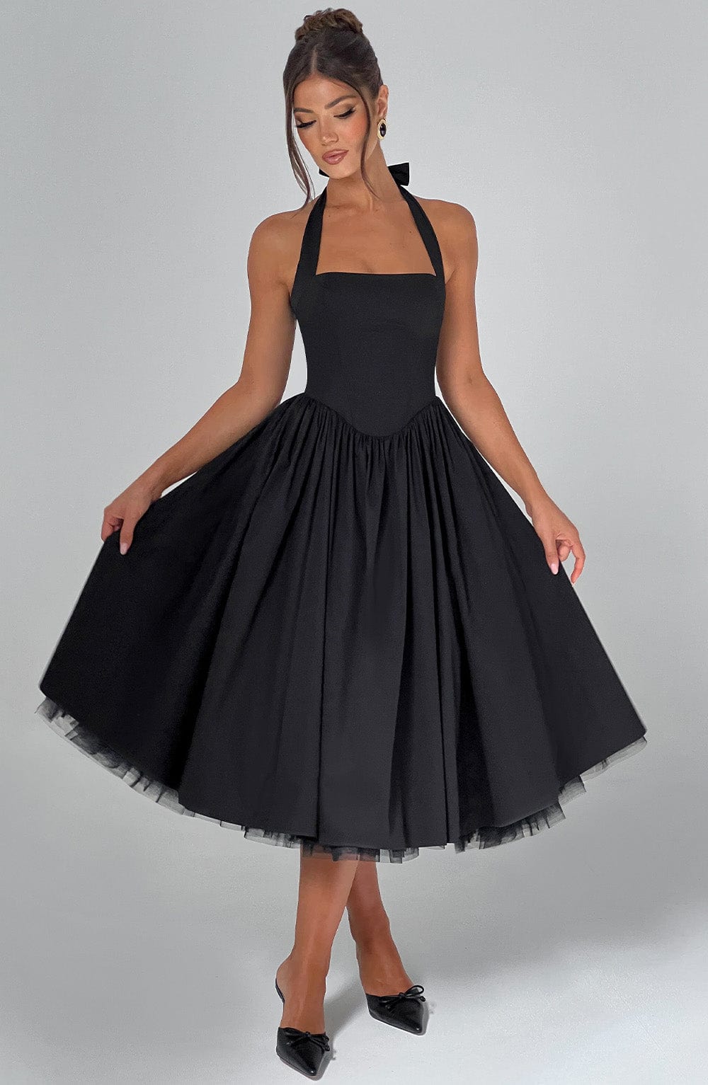 Vestido Midi Cressida - Negro