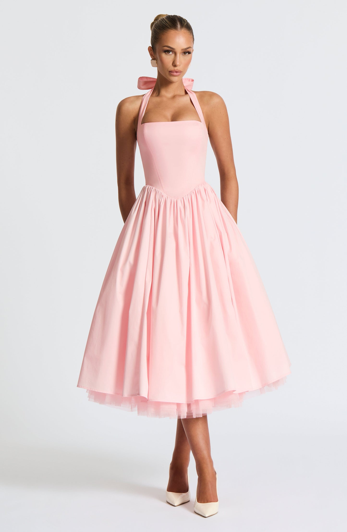 Vestido Midi Cressida - Rosa