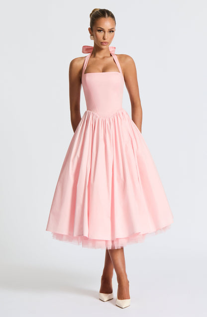 Vestido Midi Cressida - Rosa
