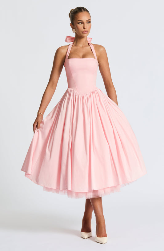 Vestido Midi Cressida - Rosa