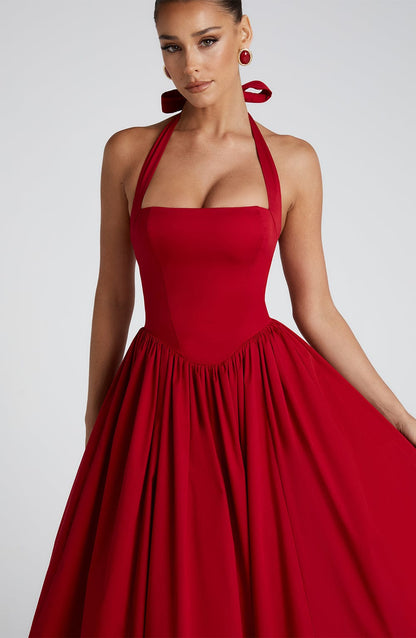 Vestido Midi Cressida - Rojo