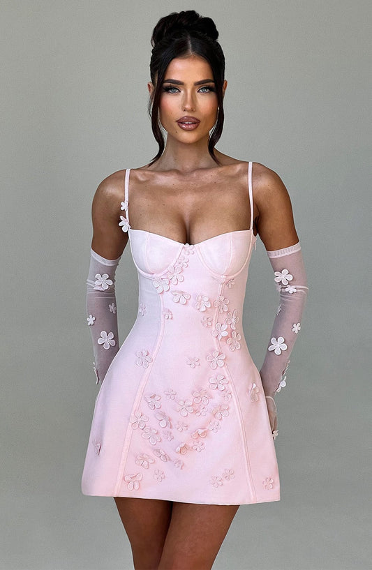 Vestido Corto Dalary - Rosa