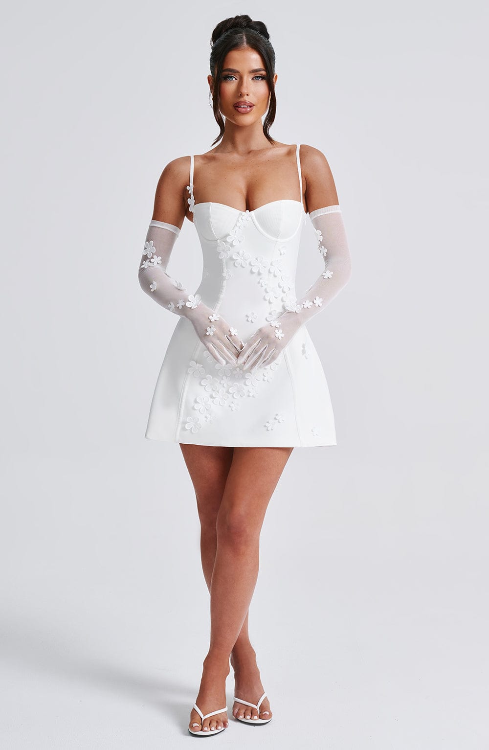 Vestido Mini Dalary - Marfil