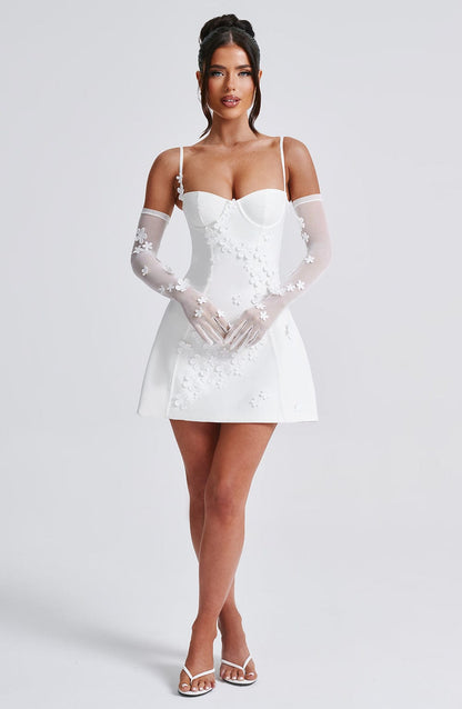 Vestido Mini Dalary - Marfil