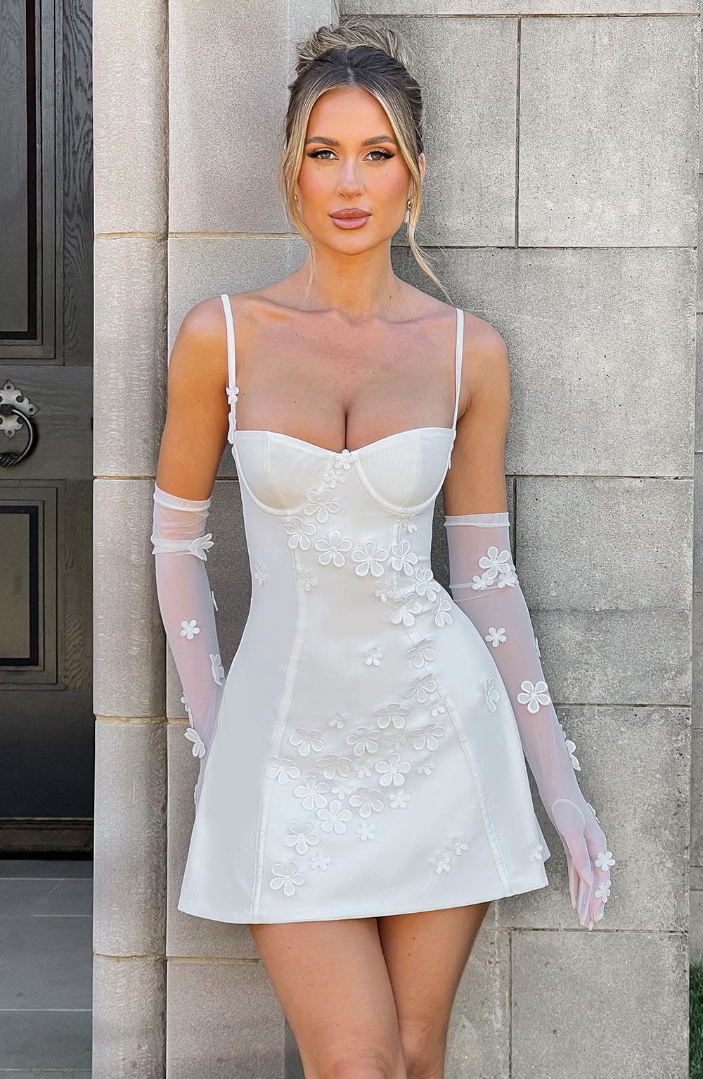 Vestido Mini Dalary - Marfil