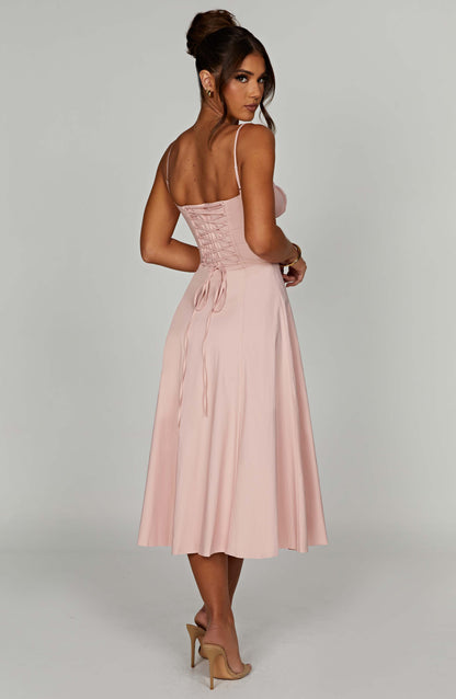 Vestido Midi Deanna - Rosa