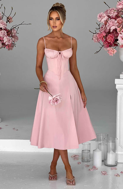 Vestido Midi Deanna - Rosa