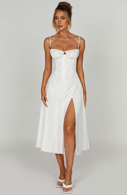 Vestido Midi Deanna - Marfil