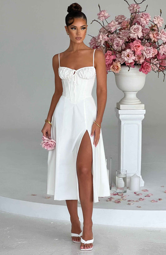Vestido Midi Deanna - Marfil