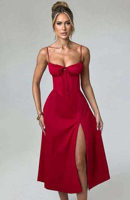 Vestido Midi Deanna - Rojo