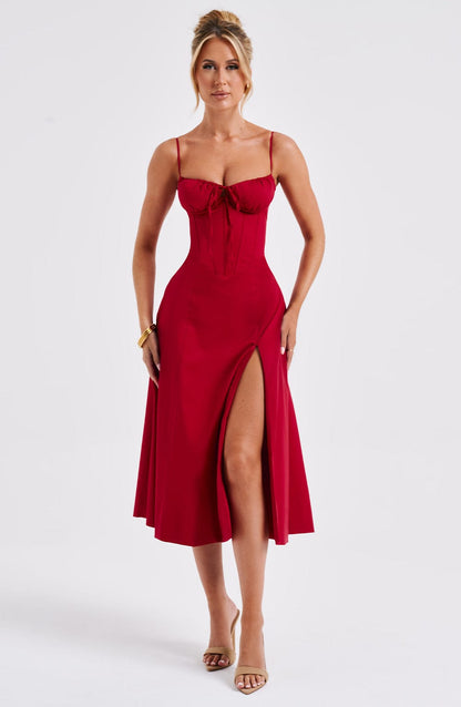 Vestido Midi Deanna - Rojo